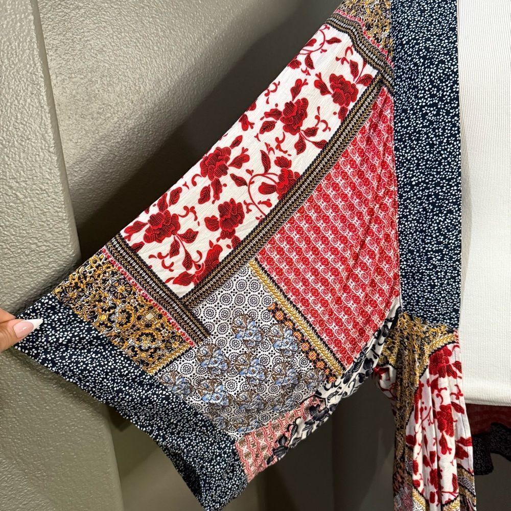 Umgee Multicolor Patterned Cardigan - Picture 4 of 10